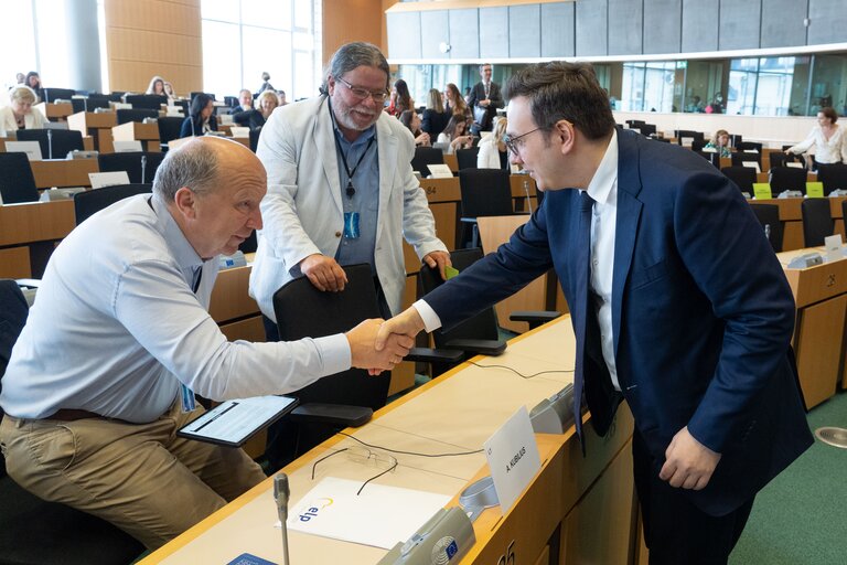 Photo 28: AFET Committee - Exchange of views with Jan Lipavský, Minister of Foreign Affairs of the Czech Republic, on the priorities of the Czech Presidency of the Council of the European Union