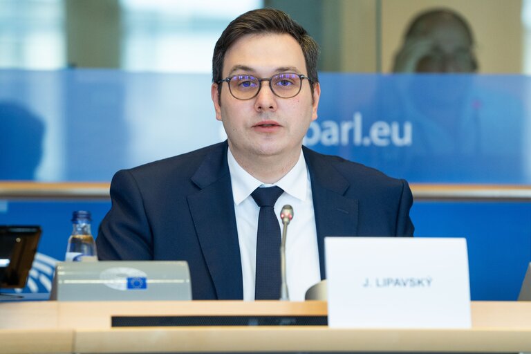 Photo 18: AFET Committee - Exchange of views with Jan Lipavský, Minister of Foreign Affairs of the Czech Republic, on the priorities of the Czech Presidency of the Council of the European Union