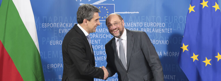 Foto 16: Martin SCHULZ - EP President meets with Rosen PLEVNELIEV - President of Bulgaria