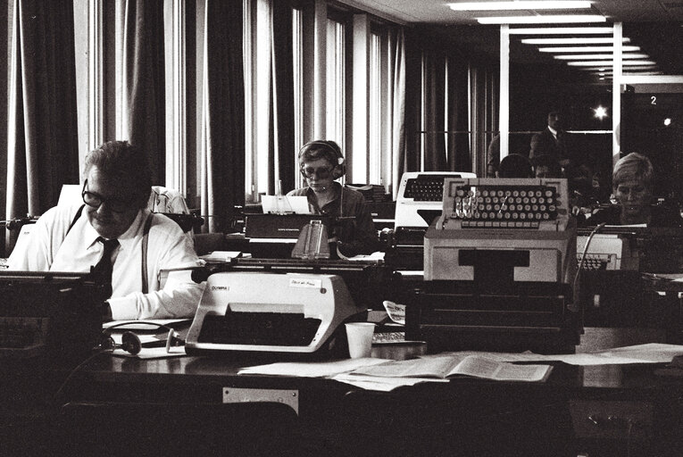 Fotografija 23: Press room of the EP in Luxembourg