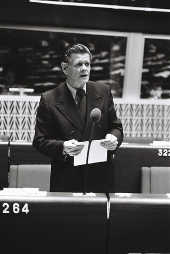 Fotografija 8: The MEP Georges Louis FRISCHMANN during a session in Strasbourg in March 1980.