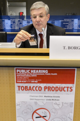 Zdjęcie 19: ENVI - Public hearing on Tobacco products.