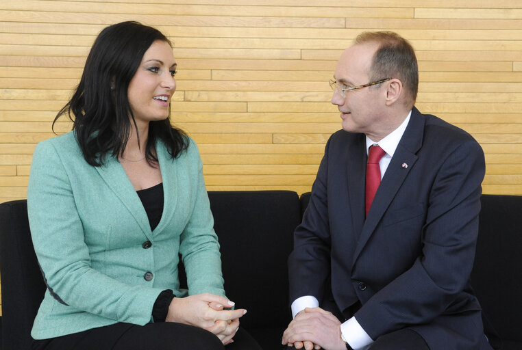 Fotó 11: Interview of MEPs Elisabeth KOSTINGER and Othmar KARAS