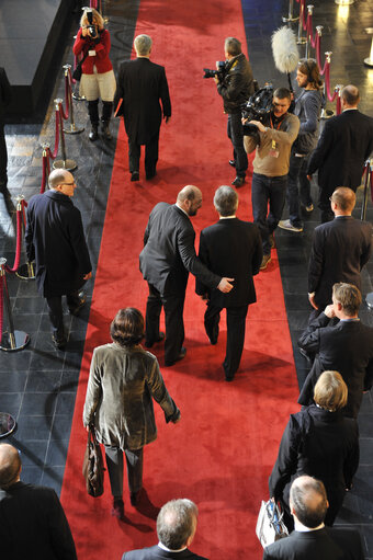 Foto 10: EP President  Welcomes Austrian Chancellor