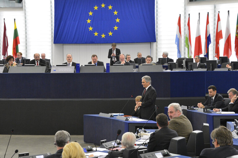 Fotó 37: Plenary Session week 03 2013-Debate on the future of the European Union - Statement by Mr Werner Faymann, Federal Chancellor of Austria