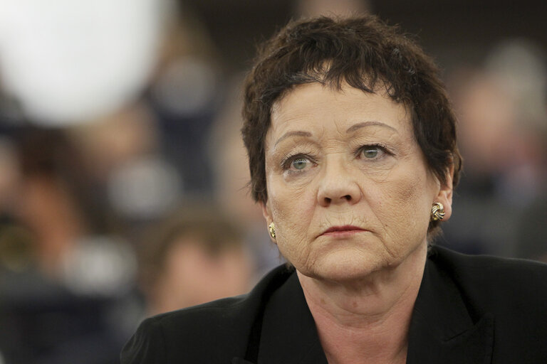 Photo 6: Sarah LUDFORD during plenary Session Week 3 - 2013 in Strasbourg