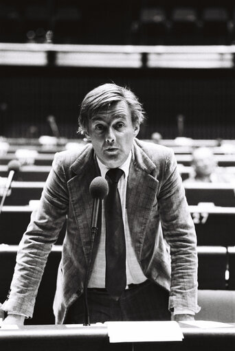 Pieter DANKERT during a session in Strasbourg in May 1980.