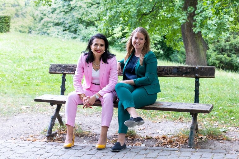 Emma WIESNER and Abir Al SAHLANI in the EP in Brussels