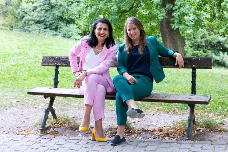 Emma WIESNER and Abir Al SAHLANI in the EP in Brussels