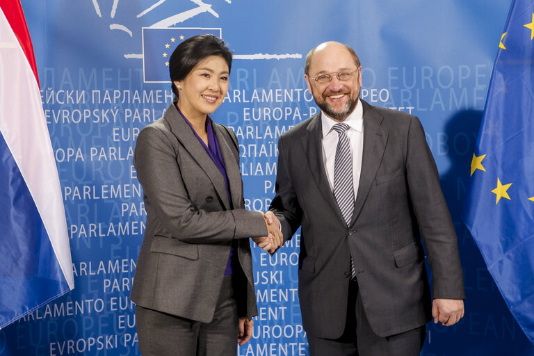 Martin SCHULZ - EP President meets with Yingluck SINAWATRA, Prime Minister of Thailand