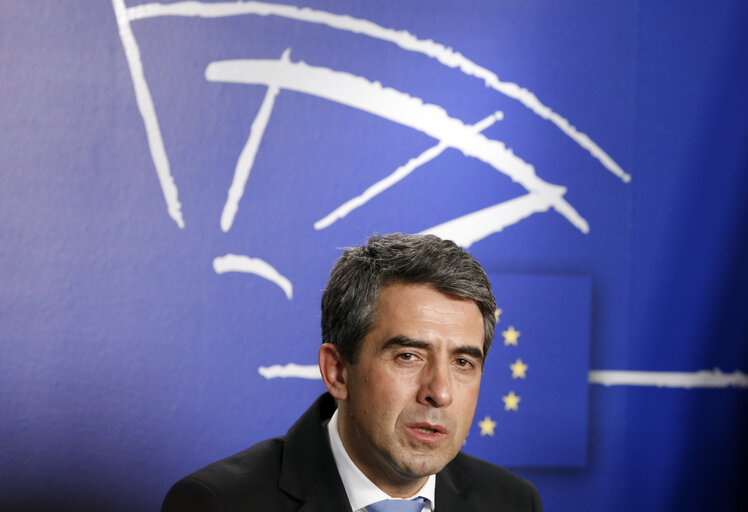 Fotografie 3: EP President meets with Rosen PLEVNELIEV - President of Bulgaria. Press point