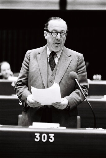 Plenary session in Strasbourg in February 1980