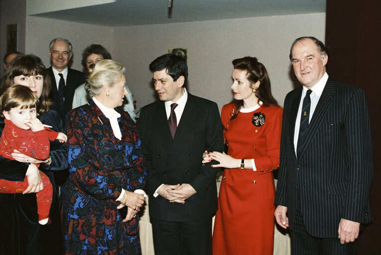 Photo 3: Ceremony for the unveiling of the portrait painting of the former EP President.