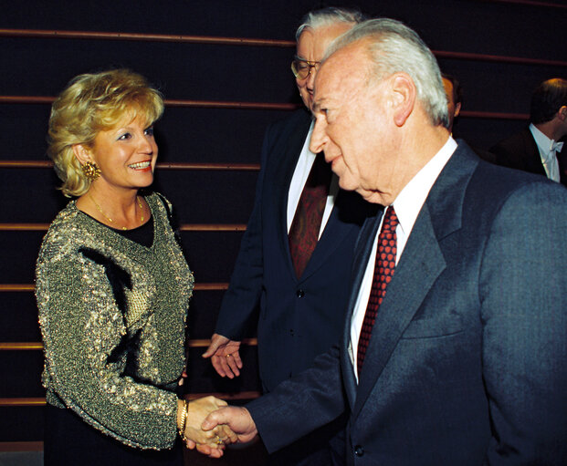 Valokuva 6: Official visit of Yitzhak RABIN, Prime Minister of the State of Israel