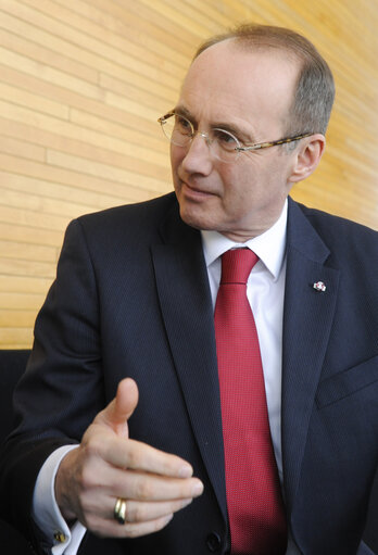 Fotó 3: Interview of MEP Othmar KARAS