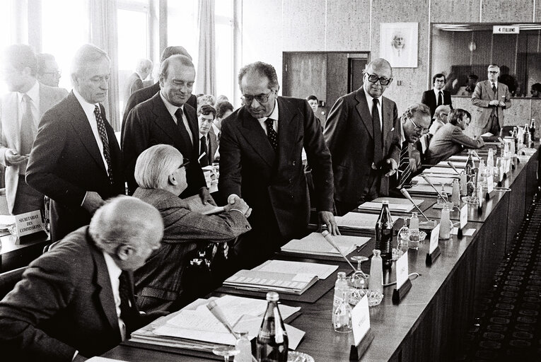 Fotografie 9: Meeting between the European Parliament, the Commission and the Council (Economic and Financial Affairs) in the first half of 1978, in Luxembourg