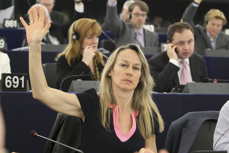 Снимка 5: MEP Constance LE GRIP attends a plenary session in Strasbourg - Week 16  2013