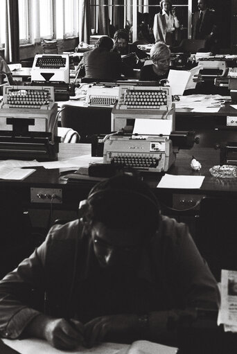 Fotografija 26: Press room of the EP in Luxembourg