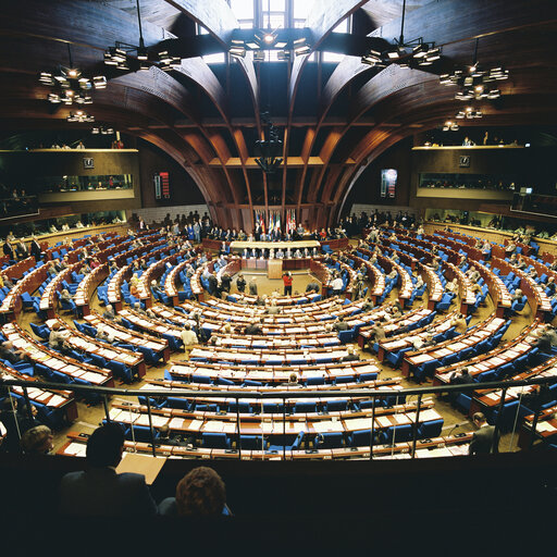 Fotografi 33: Hemicycle at the European Parliament in Strasbourg