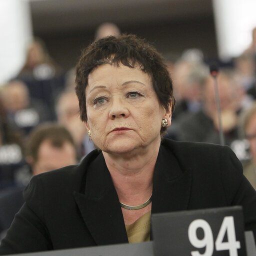 Photo 7: Sarah LUDFORD during plenary Session Week 3 - 2013 in Strasbourg