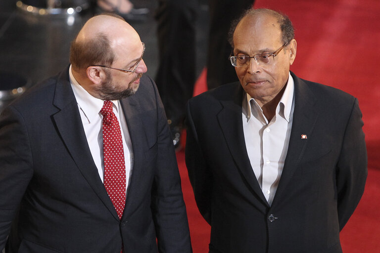 Fotografie 16: Official visit of the President of the Republic of Tunisia to the EP in Strasbourg