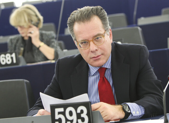 MEP Giorgios KOUMOUTSAKOS in plenary session - Week 06 2013