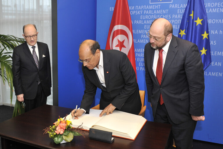 Fotografie 5: Official visit of the President of the Republic of Tunisia to the EP in Strasbourg