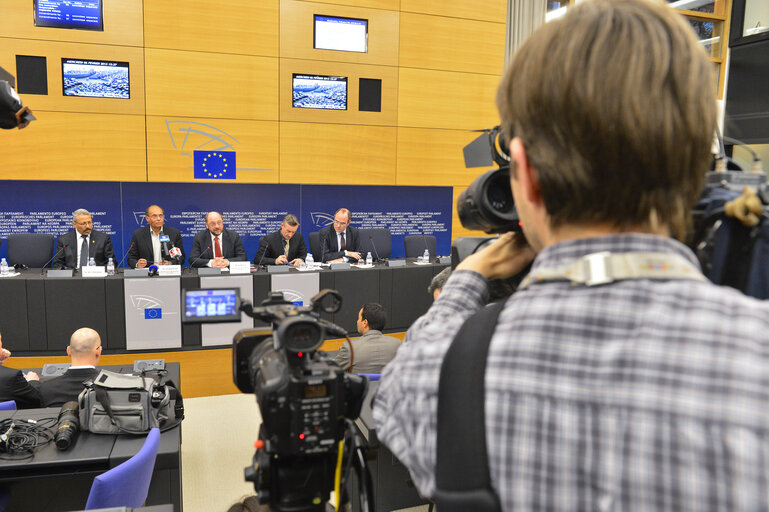 Fotó 13: Press Conference with the President of the Republic of Tunisia in Strasbourg