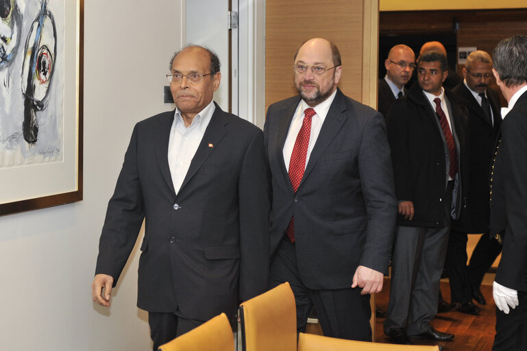 Fotografie 7: Official visit of the President of the Republic of Tunisia to the EP in Strasbourg