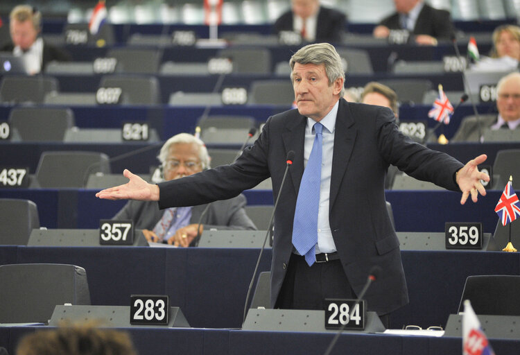 Fotografie 7: Plenary Session in Strasbourg - Week 6-2013: Statement by President of the French Republic