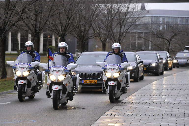 Fotografie 2: Official visit of the President of the Republic of Tunisia to the EP in Strasbourg