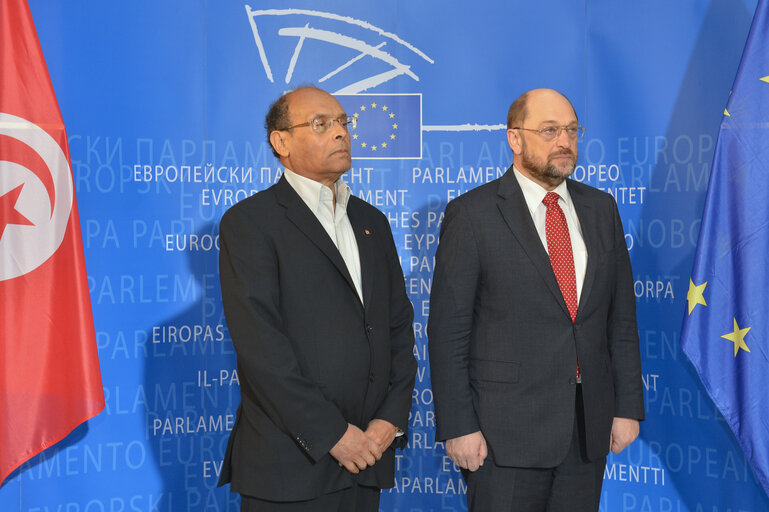 Fotografie 8: Official visit of the President of the Republic of Tunisia to the EP in Strasbourg