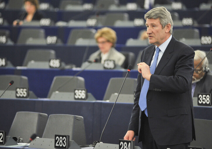 Fotografie 8: Plenary Session in Strasbourg - Week 6-2013: Statement by President of the French Republic