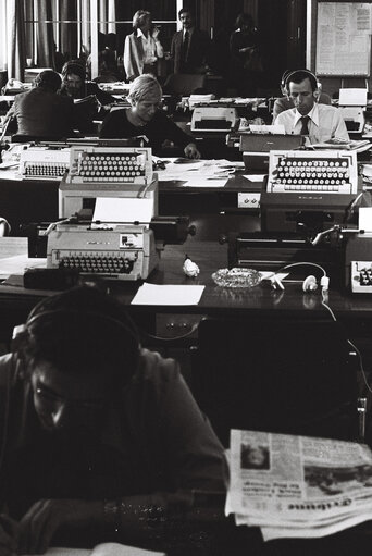 Press room of the EP in Luxembourg