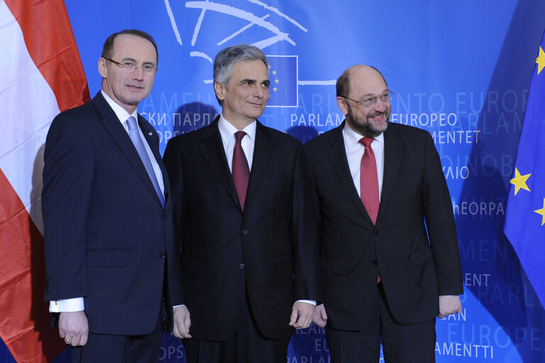 Fotografia 6: EP President  Welcomes Austrian Chancellor