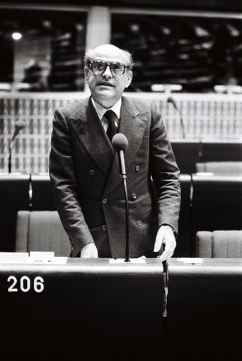 Fotografi 24: Plenary session in Strasbourg in February 1980