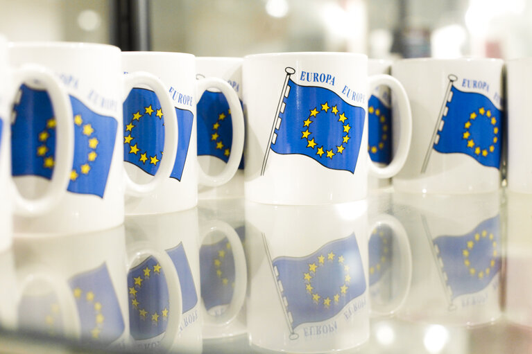 EP Mugs in gift shop