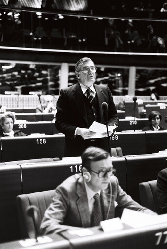 The MEP Guido FANTI during a session in Strasbourg in May 1980.