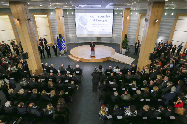 Commemoration ceremony in honour of late President of Greece Constantinos Karamanlis in the presence of Prime Minister of Greece