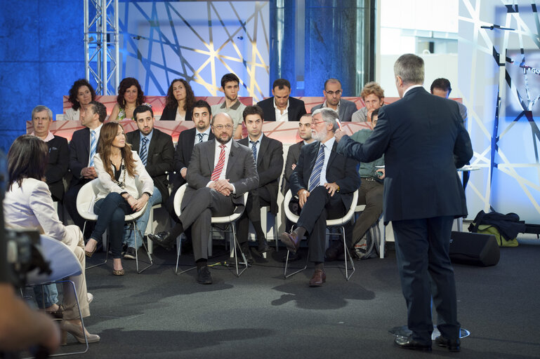 TV debate with the EP President.