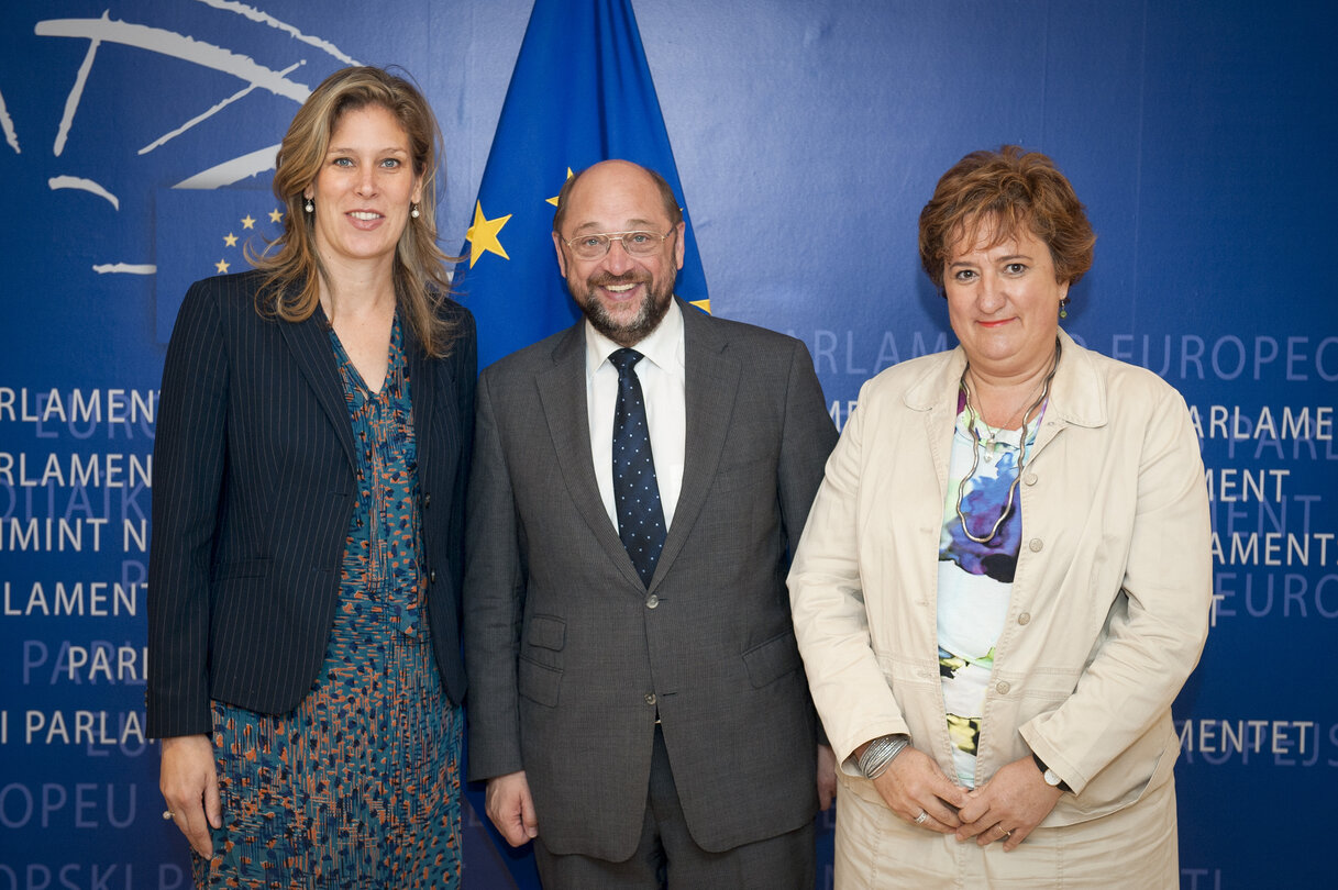 EP President meets with MEPs Silvana KOCH-MEHRIN and Zita GURMAI. - Discussion on the conference on female MP's of the world scheduled in November at the EP