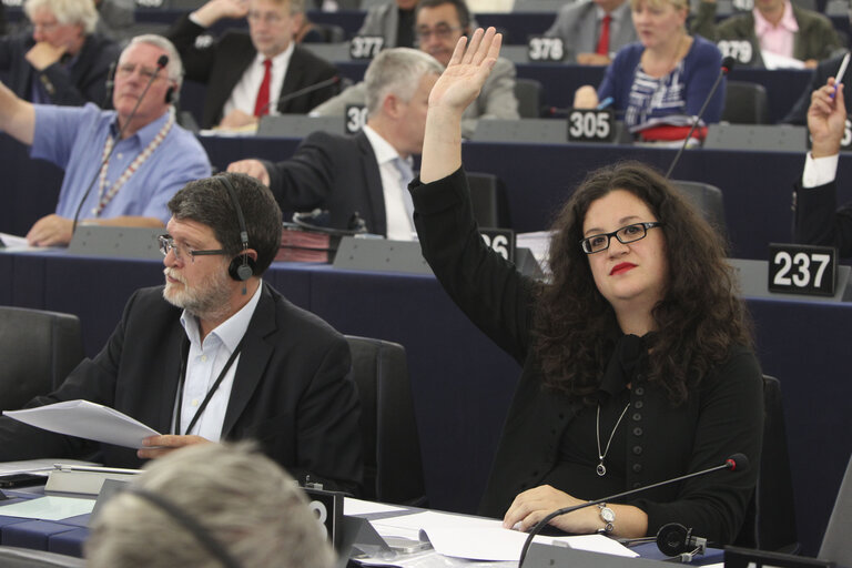 Fotó 3: Mojca KLEVA KEKUS in plenary in Strasbourg, week 37 2013