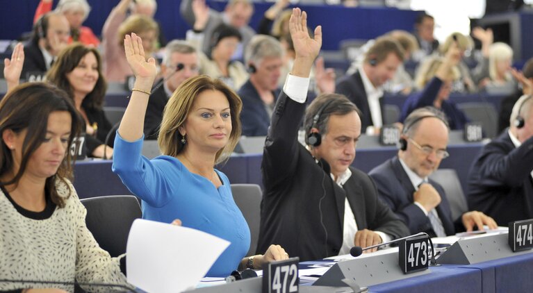 Fotografi 7: Monika FLASIKOVA BENOVA during Plenary session in Strasbourg, week 37 2013