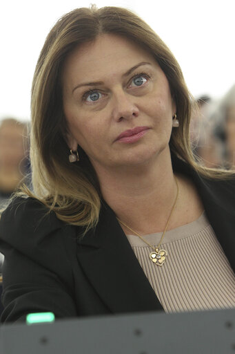 Fotó 2: Monika FLASIKOVA BENOVA during Plenary assembly in Strasbourg week 37 2013