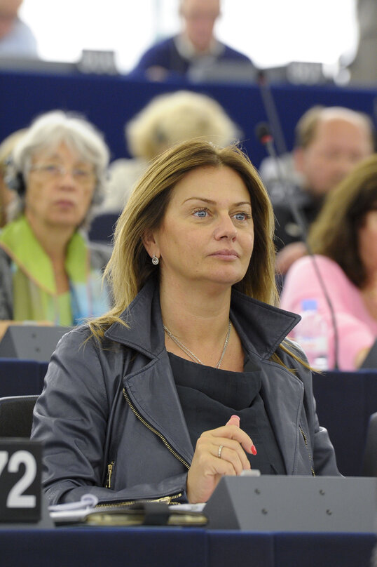 Monika FLASIKOVA BENOVA in plenary Session in Strasbourg - week 37 2013