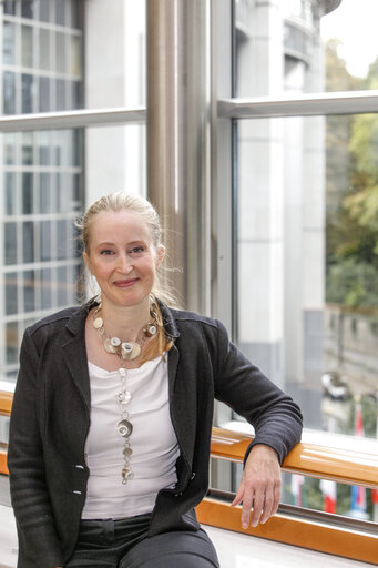 MEP Judith MERKIES in the European Parliament in Brussels