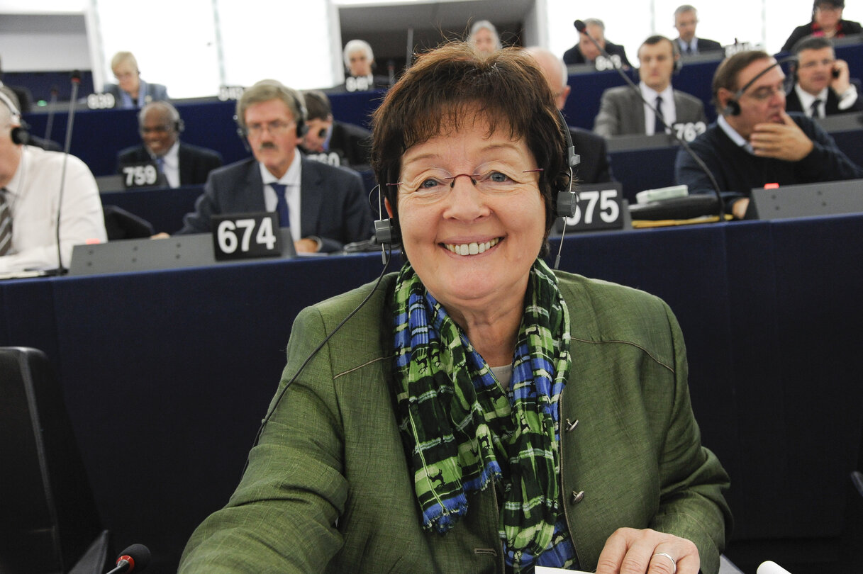 Elisabeth JEGGLE during Plenary session week 41 2013 in Strasbourg