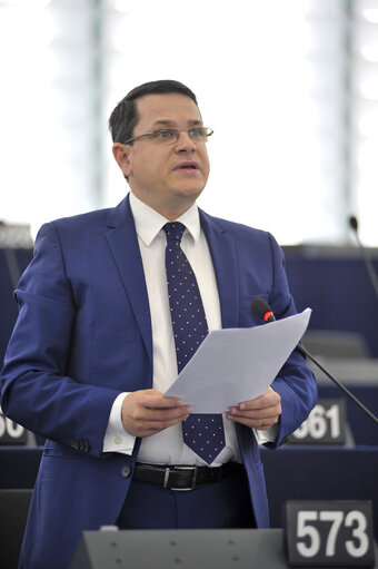 Eduard-Raul HELLVIG in plenary session week 41 2013 in Strasbourg