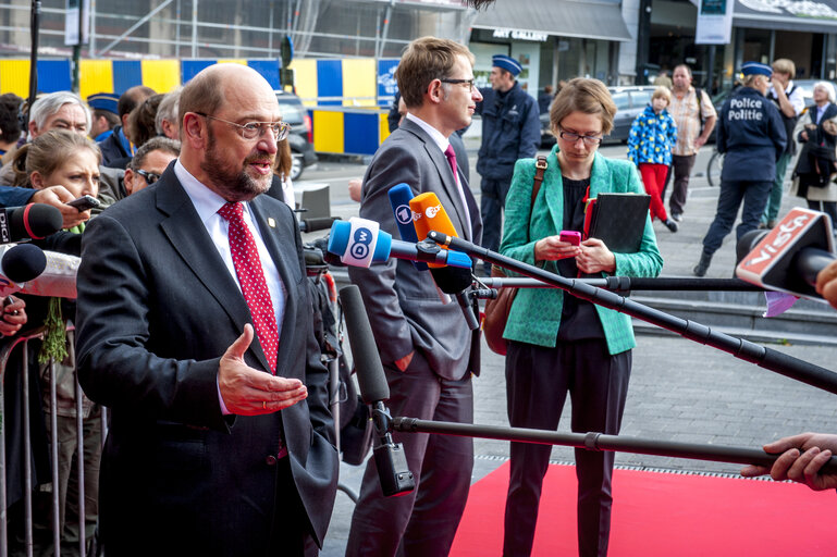 Photo 16 : EP President at the European Socialist Party PES Preparatory Council Meeting.