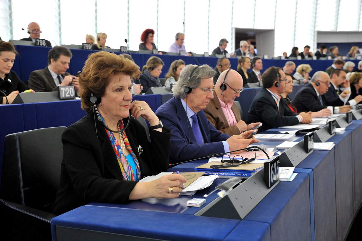 Antigoni PAPADOPOULOU in plenary in Strasbourg